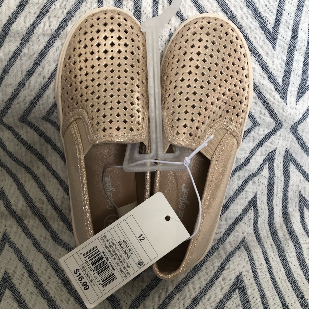 Girls cat and jack slip on’s